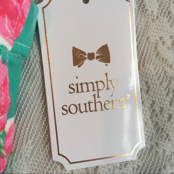 NWT Simply Southern super soft Rose leggings - Picture 5 of 5